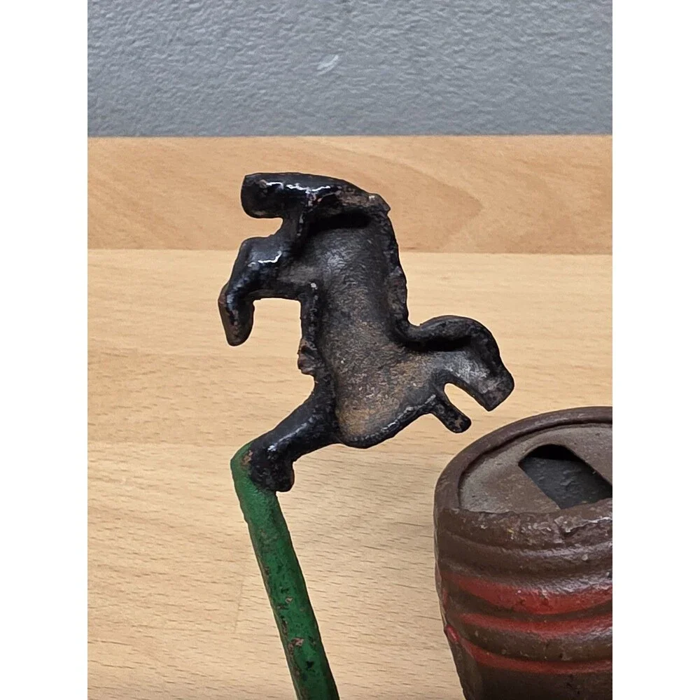 *PARTS/REPAIR* VTG Style Trick Dog Cast Iron Mechanical Bank Taiwan